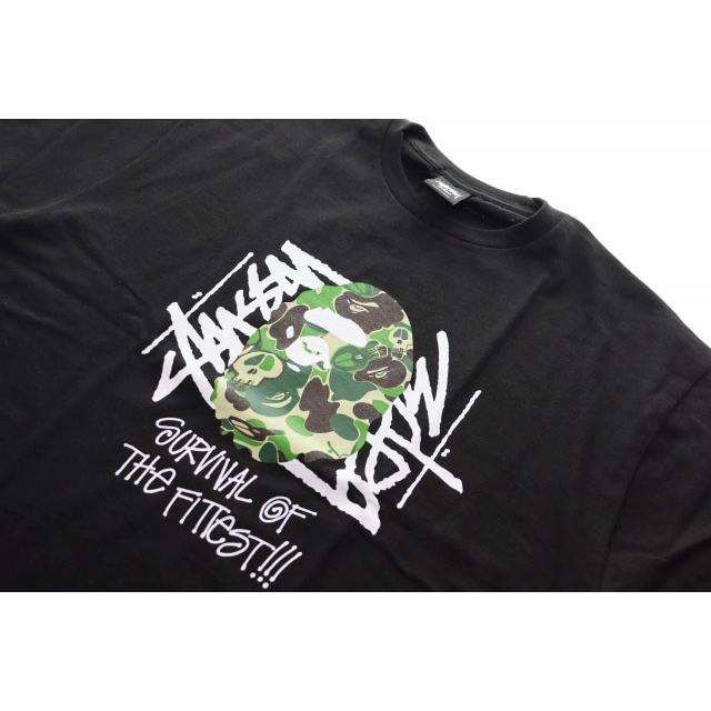 A BATHING APE（アベイシングエイプ） × STUSSY Lサイズ ステューシー