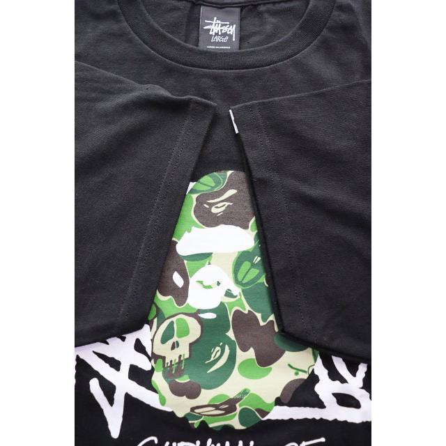 A BATHING APE（アベイシングエイプ） × STUSSY Lサイズ ステューシー