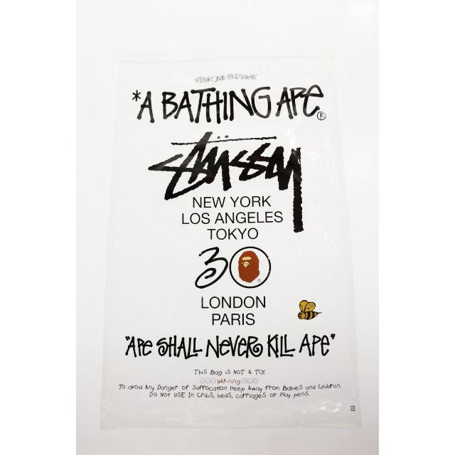 A BATHING APE（アベイシングエイプ） × STUSSY Lサイズ ステューシー