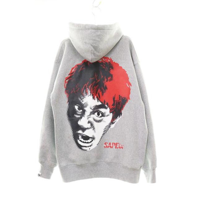 SAPEur サプール × MASATOSHI HAMADA HOODIE GREY Lサイズ 浜田雅功