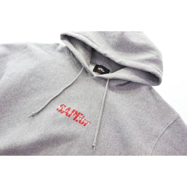 SAPEur サプール × MASATOSHI HAMADA HOODIE GREY Lサイズ 浜田雅功