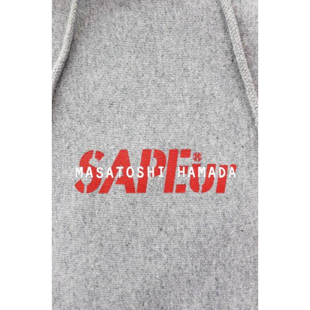 SAPEur サプール × MASATOSHI HAMADA HOODIE GREY Lサイズ 浜田雅功