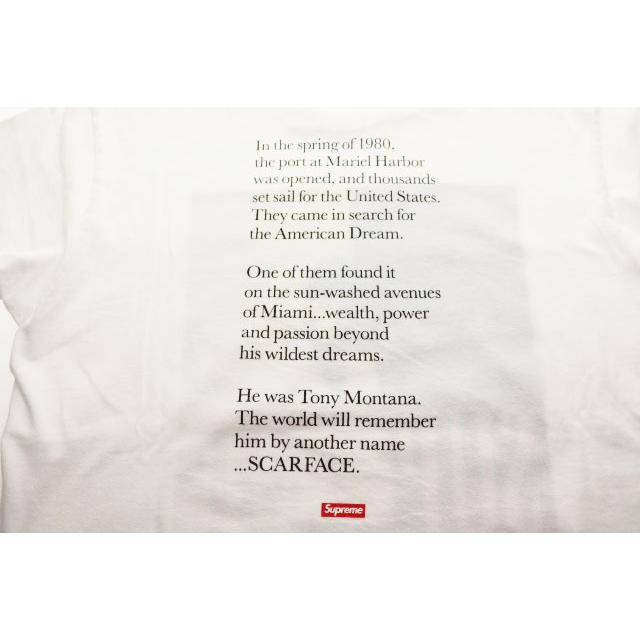 Supreme（シュプリーム） SUPREME 17AW SCARFACE SPLIT TEE WHITE M