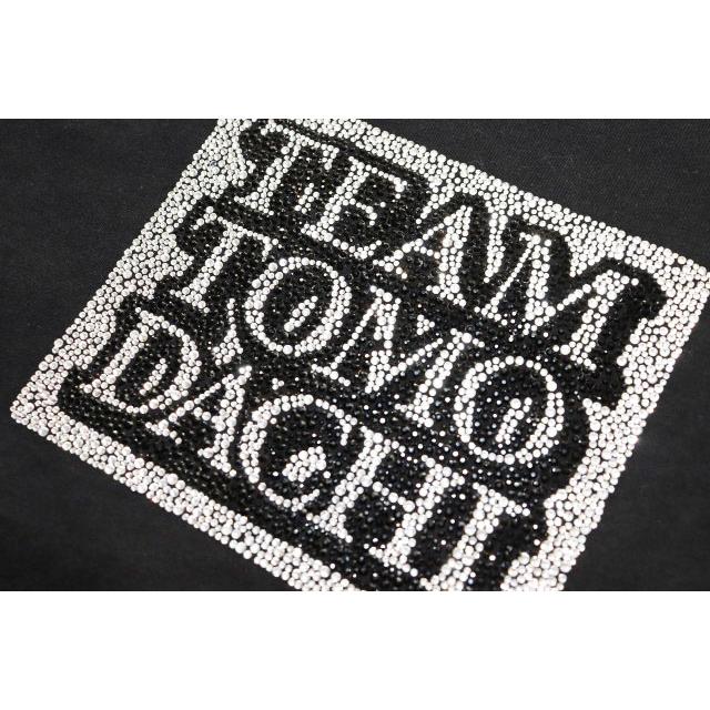 ブラックアイパッチ チーム友達 ラインストーン Tシャツ ブラック L ブラックアイパッチ THE BLACK EYE PATCH × TEAM TOMODACHI LABEL