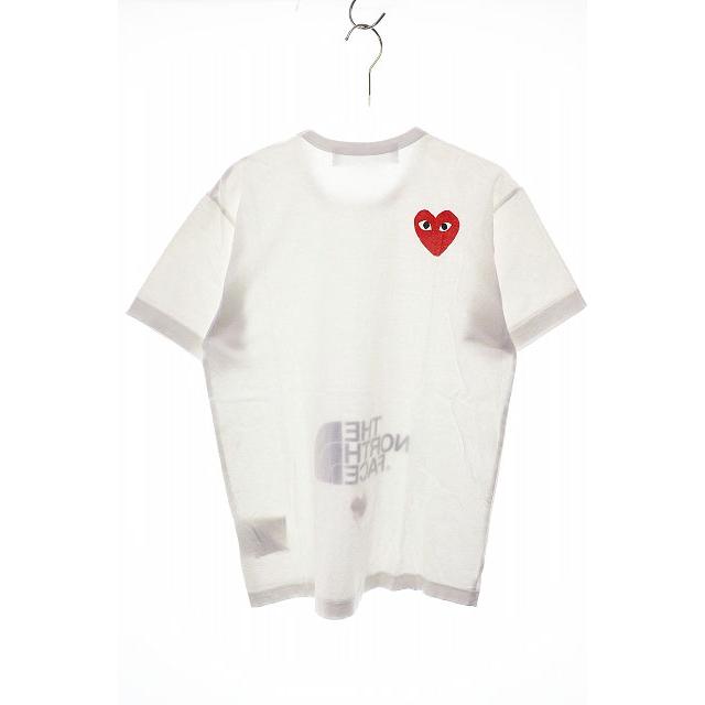 ❤️美品！COMME des GARÇONS ロゴTシャツ 半袖 ホワイト コムデギャルソン COMME des GARCONS PLAY × THE NORTH FACE 20SS