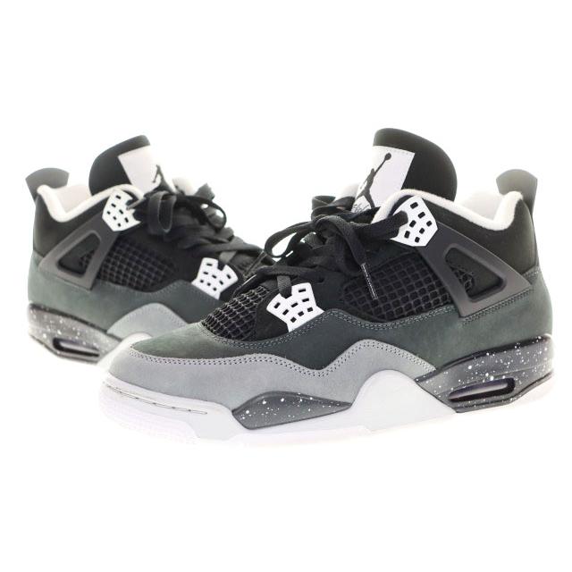 【新品】エアジョーダン4レトロ 28cm FQ8138-002 ブラック NIKE（ナイキ） NIKE AIR JORDAN 4 RETRO BLACK WHITE 28cm FQ8138-002