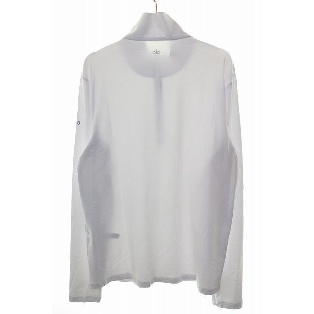 アロー ALO Yoga CONQUER 1/4 ZIP REFORM LONG SLEEVE WHITE S M1393R