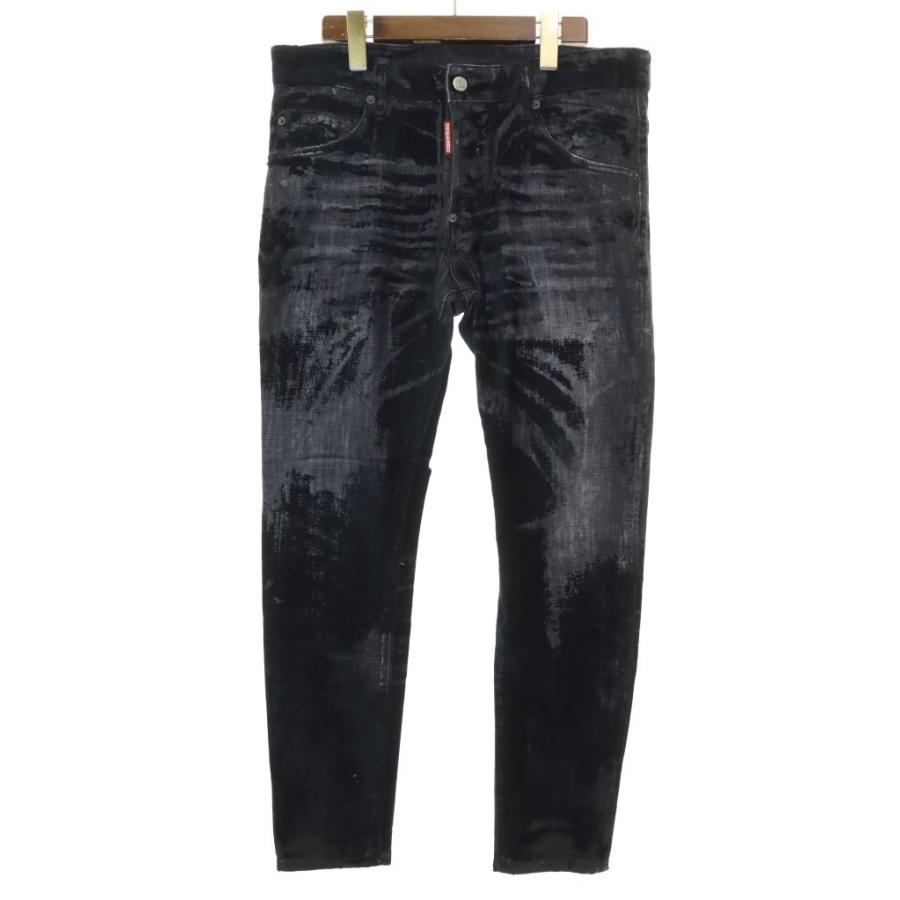 DSQUARED2 ブラックデニムパンツ　サイズ44 DSQUARED2（ディースクエアード） DSQUARED2 23AW SKATER JEANS BLACK