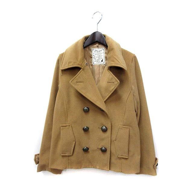 中古 ジョーキー ギャル Joky Gal ピーコート M ベージュ ポリエステル 無地 シンプル Pコート レディース ベクトル 古着 048 ブランド古着販売のベクトル 通販 Yahoo ショッピング