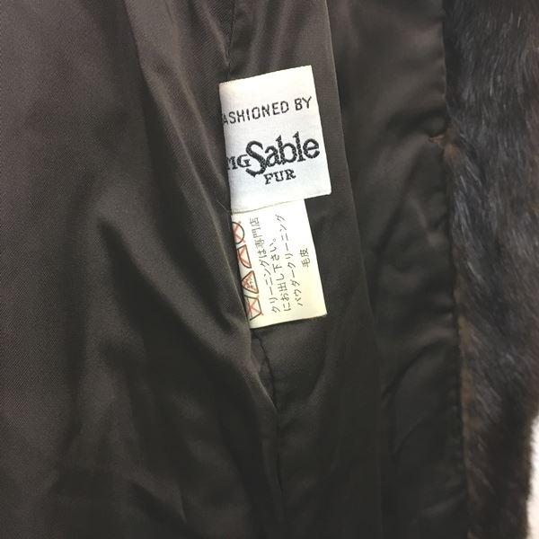 MG Sable FUR 美品 ミンクファー コート ジャケット ロング 毛皮