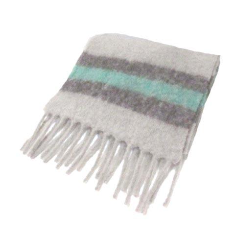中古 ユニクロ Uniqlo Jw Anderson aw ストール ウールブレンドブラッシュドマフラー ボーダー フリンジ ユニセックス 灰 緑 グレー グリーン X メンズ 049 ブランド古着販売のベクトル 通販 Yahoo ショッピング