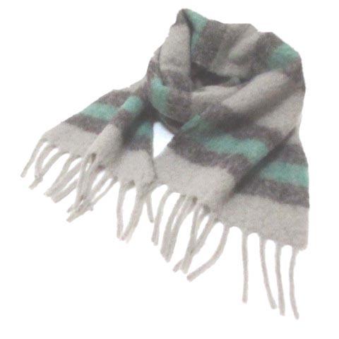 中古 ユニクロ Uniqlo Jw Anderson aw ストール ウールブレンドブラッシュドマフラー ボーダー フリンジ ユニセックス 灰 緑 グレー グリーン X メンズ 049 ブランド古着販売のベクトル 通販 Yahoo ショッピング