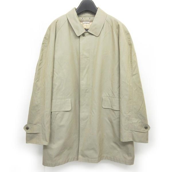 中古 バーバリーズ Burberrys ステンカラーコート ジャケット ロング コットン ノバチェックライナー付 ベージュ 系 L Ecr12 1223 メンズ 日本製