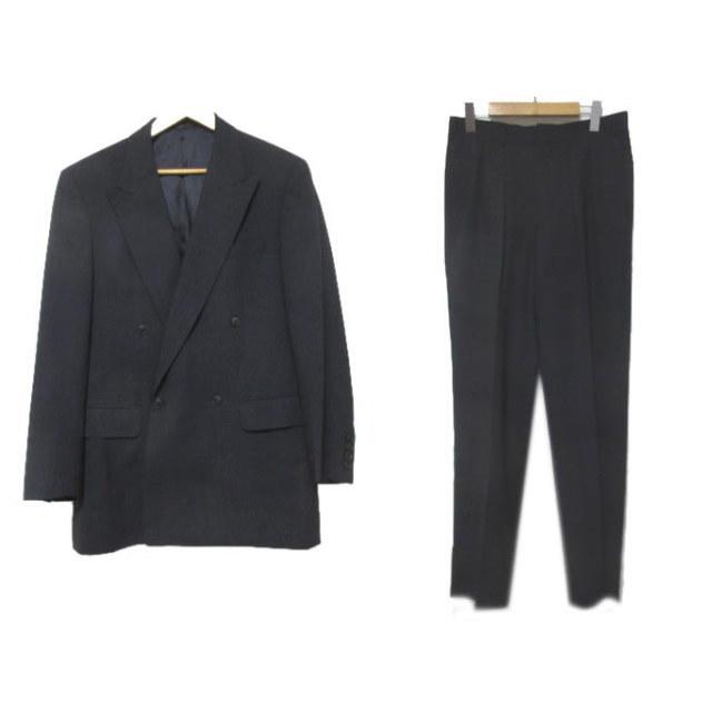 中古 バーバリー ロンドン Burberry London スーツ ダブル フォーマル 紺 ネイビー ウール A6 94 175 ジャケット 背抜き サイドベンツ パンツ スラックス その他スーツ フォーマル Bollywoodpapa Com