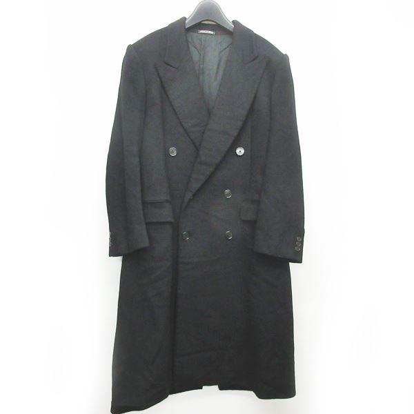 中古 エルメネジルドゼニア Ermenegildo Ecr12 Zegna ピュアカシミア ダブル 黒 チェスターコート ジャケット ロング ジャケット 黒 52 1225 Ecr12 メンズ ベクトル 古着 049 ブランド古着販売のベクトル