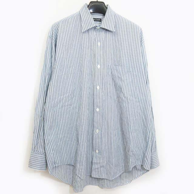 中古 ポールスミス Paul Smith Collection シャツ 長袖 ストライプ 緑 青 白 約m 0523 Ibo23 メンズ ベクトル 古着 049 ブランド古着販売のベクトル 通販 Yahoo ショッピング