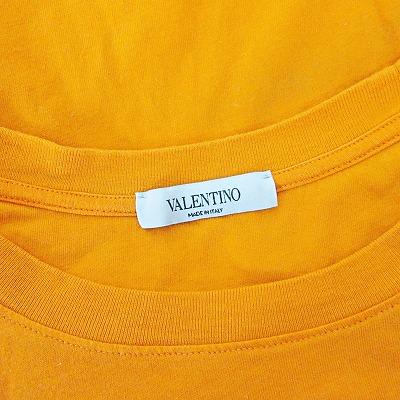 ヴァレンティノ ヴァレンチノ  VALENTINO 0000045669 01 VLTNロゴ Tシャツ カットソー 半袖 オレンジ XS 1117 メンズ｜vectorpremium｜07