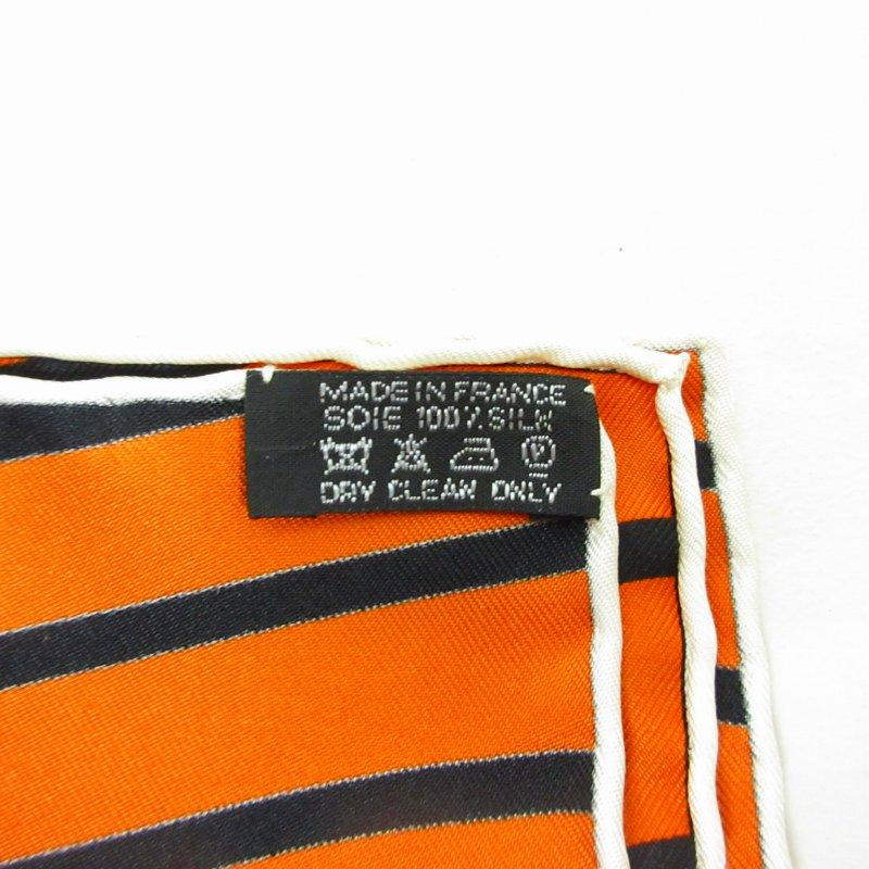 エルメス HERMES 美品 カレ90 スカーフ Hロゴ シルク100％ 総柄 