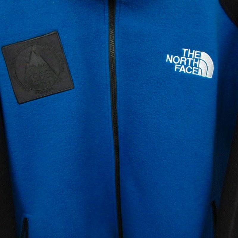 ザノースフェイス THE NORTH FACE 美品 フリース NF0A5J5H ブルゾン ジャケット ロゴ 刺繍 ジップアップ XL 青×黒 ブラック×ブルー｜vectorpremium｜05