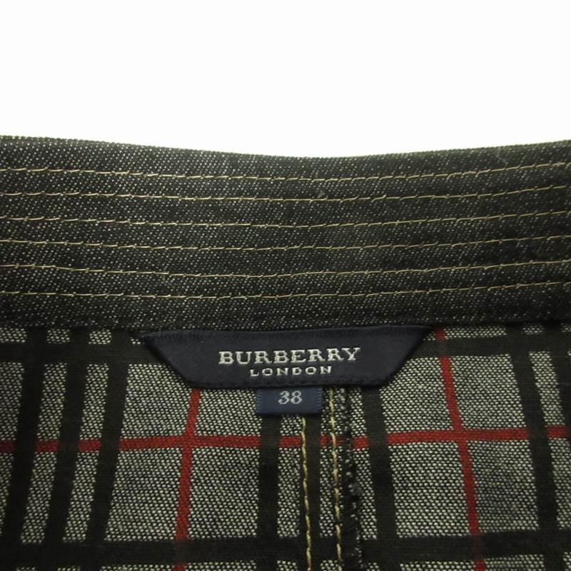 バーバリー ロンドン BURBERRY LONDON 美品 デニム ラップスカート 巻きスカート 裏地 ノバチェック インディゴ 38 約S ■GY14 0419｜vectorpremium｜04