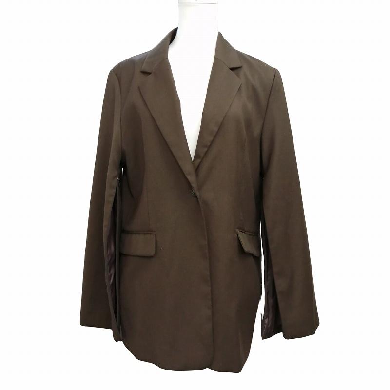 美品 anuans 22AW フレアスリーブスリットジャケット 1522501707-0 総 