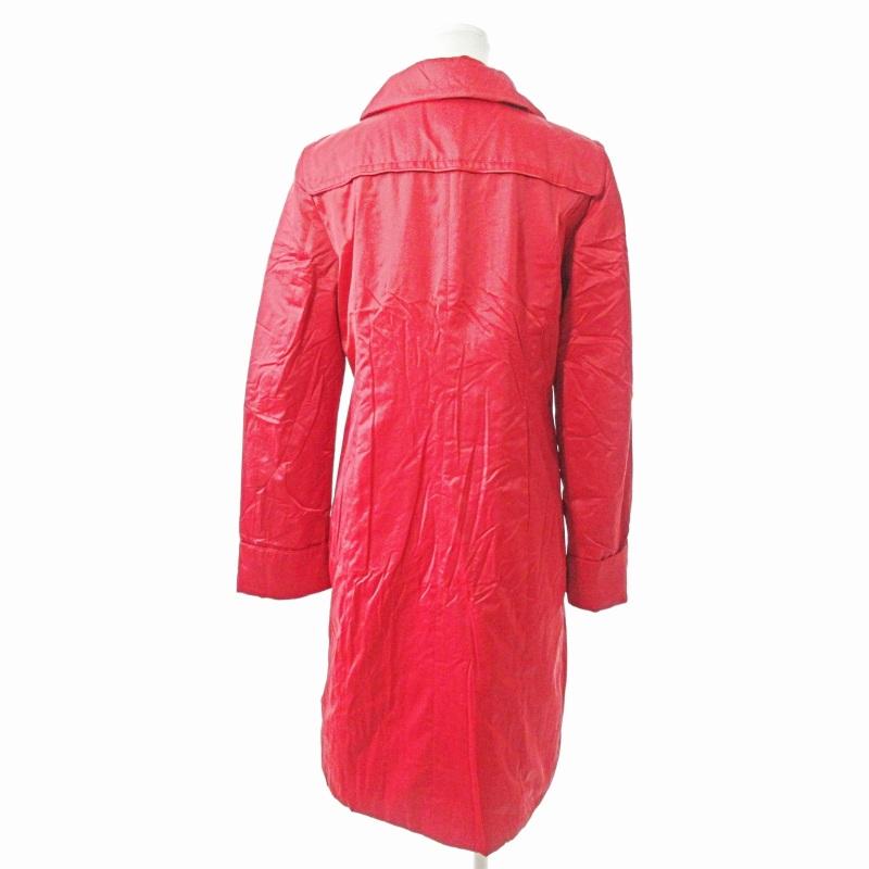 エスカーダ ESCADA 中綿 スタンドカラー コート ジャケット 36 赤 0917  
