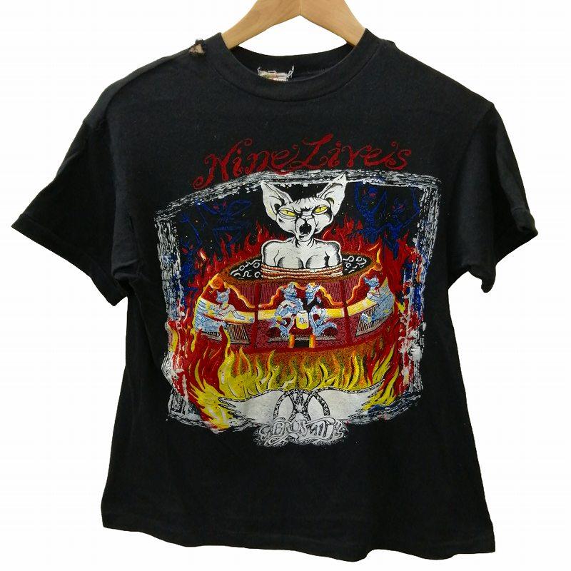 ヴィンテージ VINTAGE 1997 aerosmith nine lives tour tee ヴィンテージ VINTAGE 1997 aerosmith nine lives tour tee