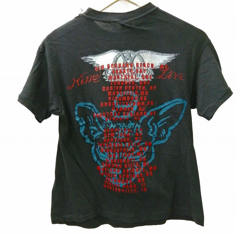 ヴィンテージ VINTAGE 1997 aerosmith nine lives tour tee ヴィンテージ VINTAGE 1997 aerosmith nine lives tour tee