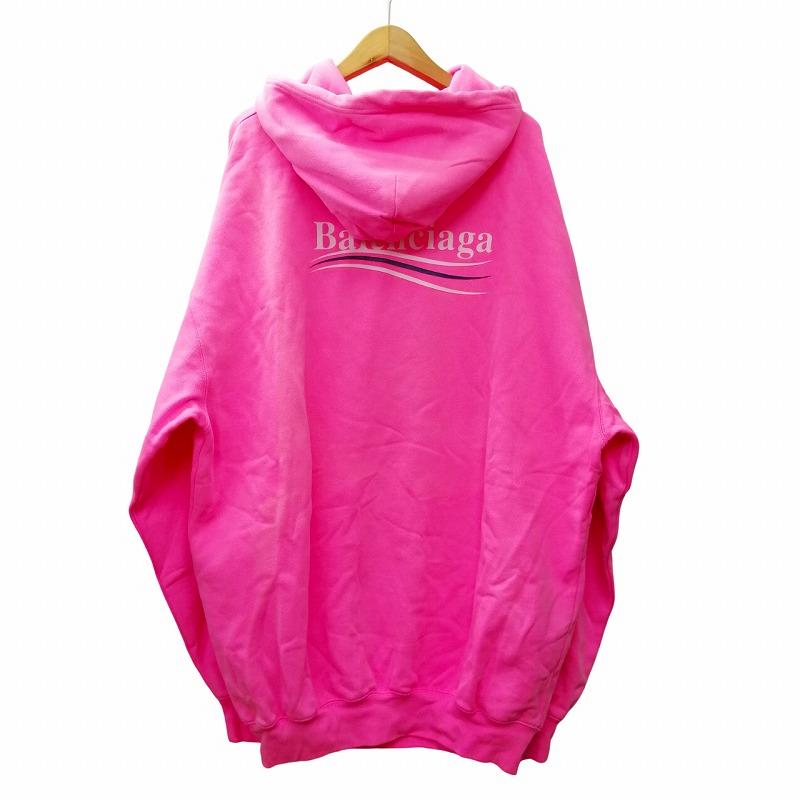 BALENCIAGA バレンシアガ キャンペーンロゴ パーカー オーバー BALENCIAGA バレンシアガ キャンペーンロゴ パーカー オーバー