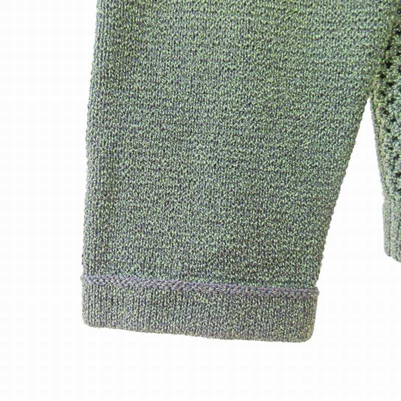 ジョセフアブード JOSEPH ABBOUD 美品 カーディガン ニット 長袖 M 緑