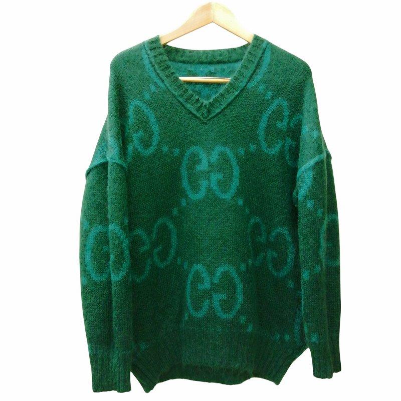 GUCCI（グッチ） 美品 21AW GG柄 リバーシブル モヘヤ ニット セーター
