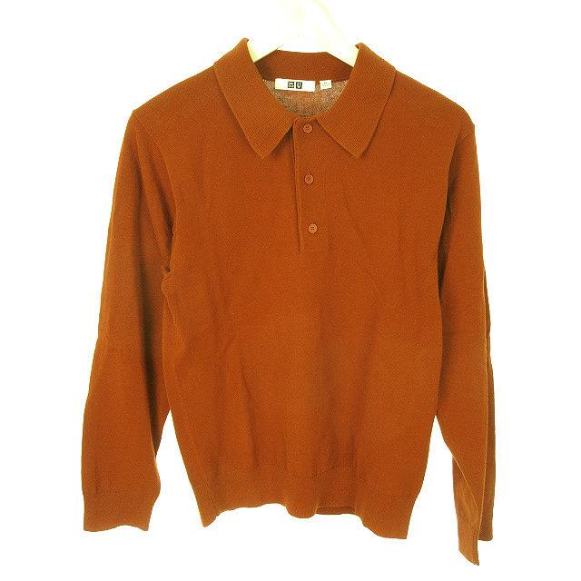 中古 ユニクロ Uniqlo U ニット ポロシャツ Xs ダークオレンジ 長袖 トップス メンズ ベクトル 古着 051 ブランド古着販売のベクトル 通販 Yahoo ショッピング