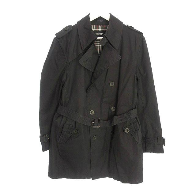 中古 バーバリーブラックレーベル Burberry Black Label トレンチ コート 長袖 チェック L 黒 ブラック アウター メンズ ベクトル 古着 051 ブランド古着販売のベクトル 通販 Yahoo ショッピング