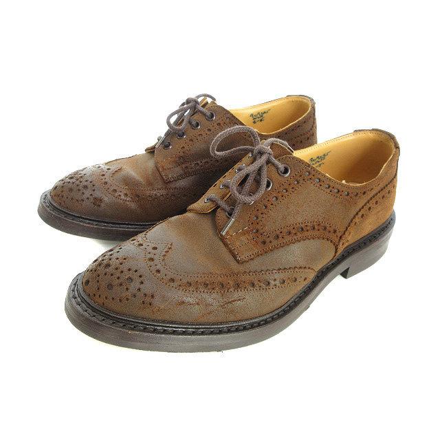 トリッカーズ TRICKER'S ウィングチップ シューズ スウェード 革靴 8 茶色 ブラウン レザー 本革 ビジネス シューズ メンズ  :051-202204230383:ブランド古着販売のベクトル - 通販 - Yahoo!ショッピング