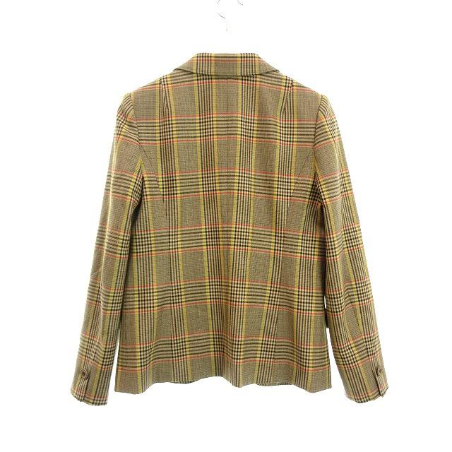 ジュンアシダ チェック テーラード ジャケット 9 ベージュ系 2020年