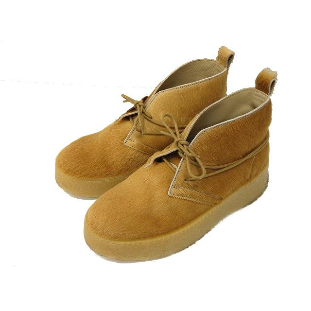 ザラ ZARA ×Clarks クラークス レザー ショートブーツ ハラコ 26cm 