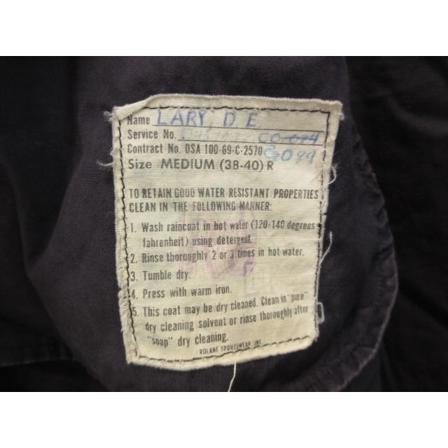 ヴィンテージ VINTAGE 60s U.S.NAVY コットンポプリン レイン ヴィンテージ VINTAGE 60s U.S.NAVY コットンポプリン レイン