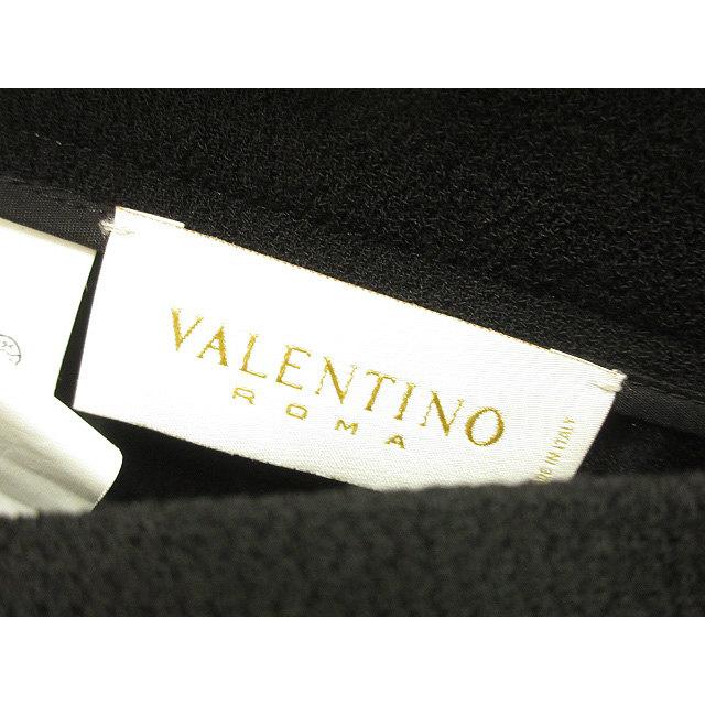 ヴァレンティノ ヴァレンチノ  VALENTINO ROMA レース 切替 ボックス プリーツ スカート 46 ブラック 黒 ボトムス レディース｜vectorpremium｜03