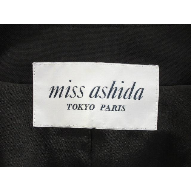 miss ashida ミス アシダ ジャケット 七分袖 総柄 フリル袖 9 フリル 