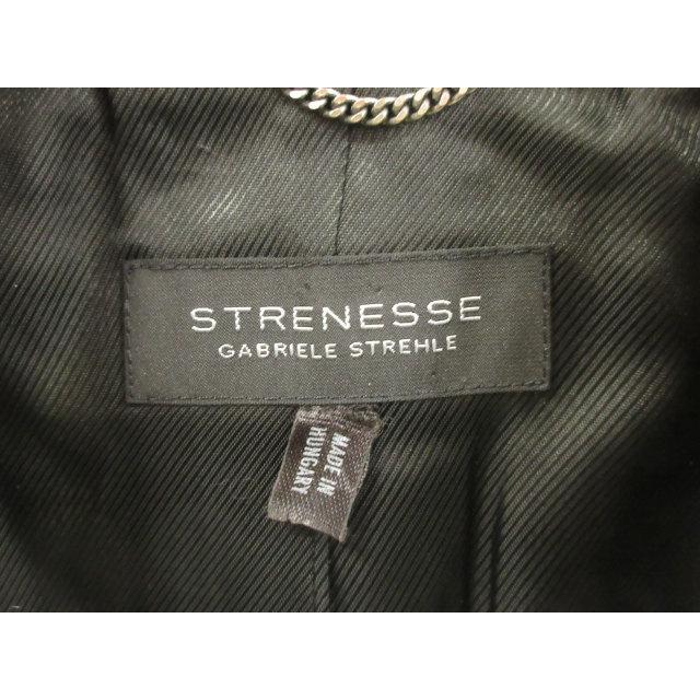 ストラネス STRENESSE ジャケット 千鳥格子 ホワイト ブラック ウール 