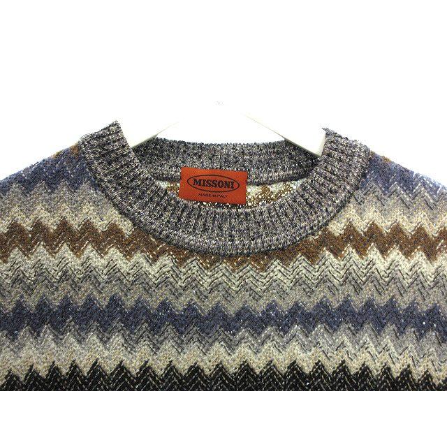 ミッソーニ MISSONI ニット プルオーバー トップス 46 グレー系 マルチ 