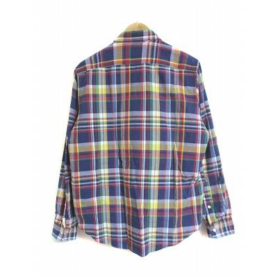 USA製　ポロ　ラルフローレン　マルチカラーチェック柄 長袖シャツ XL 楽天市場】90s ラルフローレン チェック 長袖 ボタンダウン
