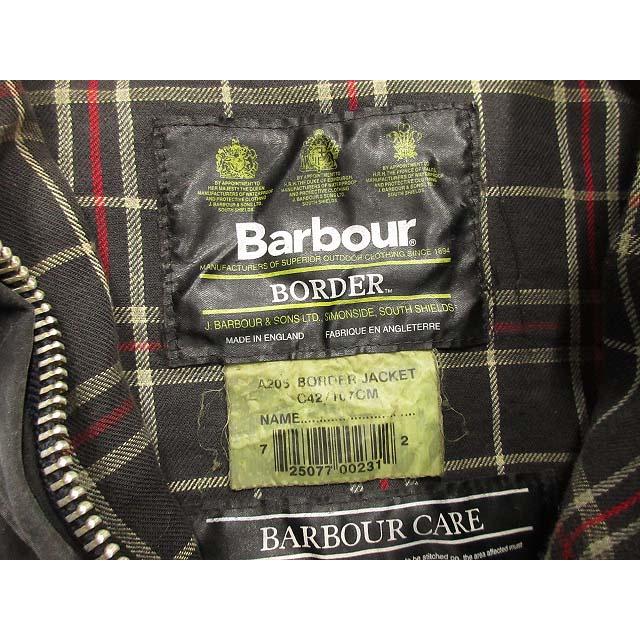 バブアー Barbour 00s ボーダー BORDER オイルドジャケット 
