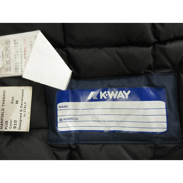 ケーウェイ K-WAY M-65タイプ ダウンジャケット ネイビー M メンズ 