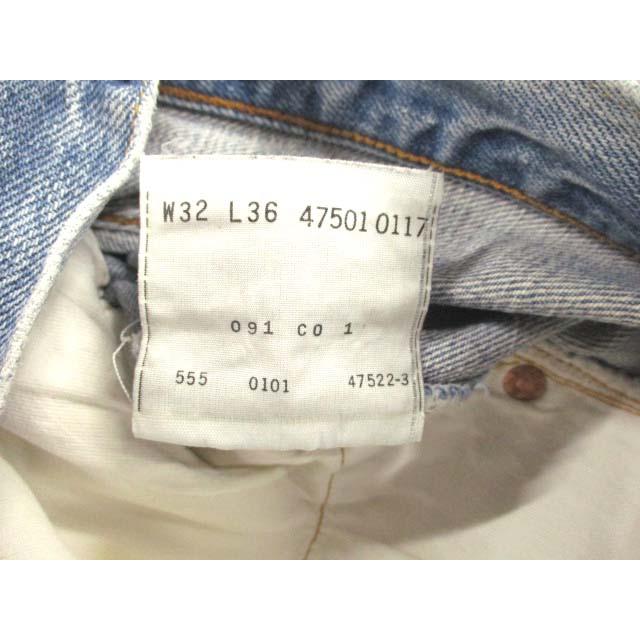 リーバイス Levi's 90s 501XX デニムパンツ ジーンズ 復刻 USA製 バレンシア工場 47501-0117 ブルー W32 メンズ｜vectorpremium｜03