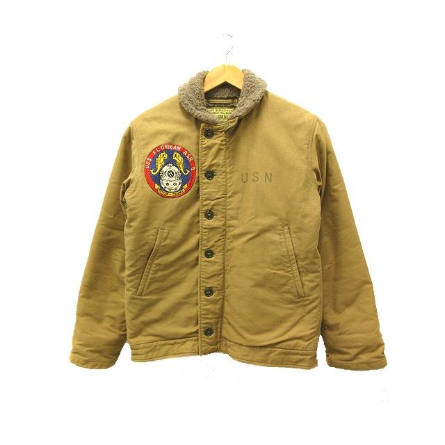 美品！バズリクソンズ N1デッキジャケット XL ステンシル カスタム