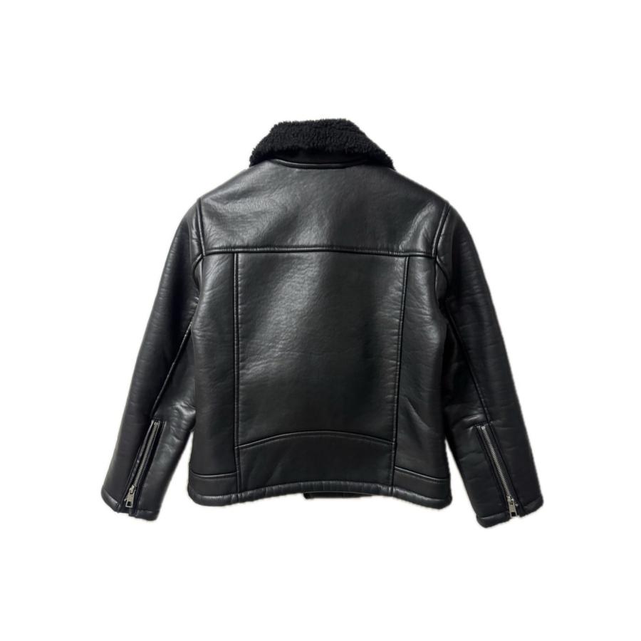 ザラ ZARA DOUBLE FACED FAUX LEATHER JACKET ダブルライダース ブラック フェイクレザー 裏ボア アウター レディース｜vectorpremium｜02