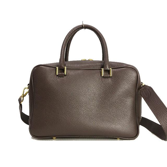マニュエルミラノ Manuel MILANO レザーバッグ ブラウン 2way 2024SS 