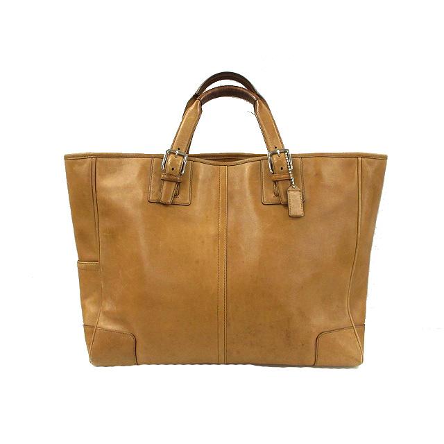 コーチ COACH レザー トートバッグ 6418 ブラウン 本革 ハンドバッグ 
