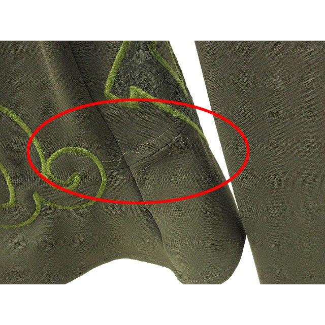 トクコプルミエヴォル TOKUKO 1er VOL フレア カーディガン 刺繍  